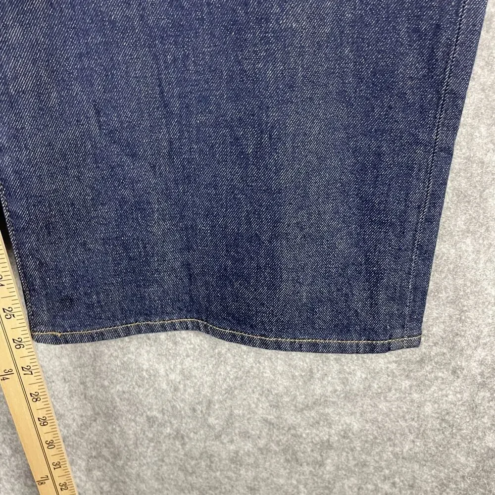 J Crew Semi Stretch High Rise Curvy Slim Wide Jeans Womens 33 Dark Wash Crop NEW